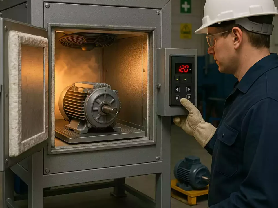 Fabricación de hornos para secado de motores eléctricos (ventilación forzada).