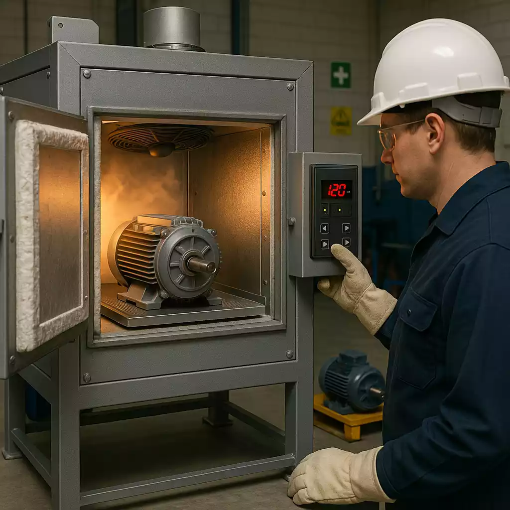 Fabricación de hornos para secado de motores eléctricos (ventilación forzada).